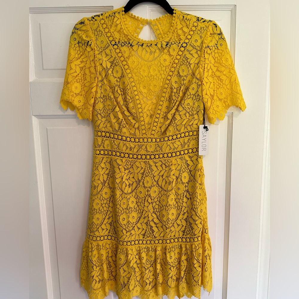 Saylor Darian Lemon Dress (Yellow) - Small NWT